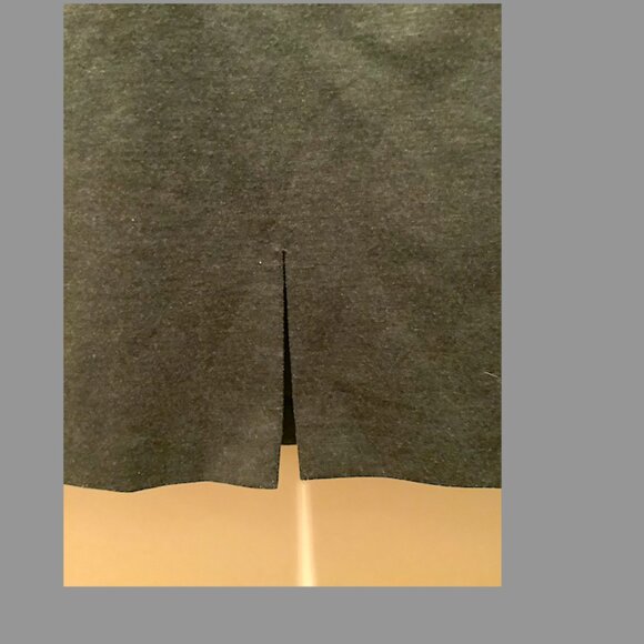 Grey Flannel Wool lined Skirt - Picture 6 of 8